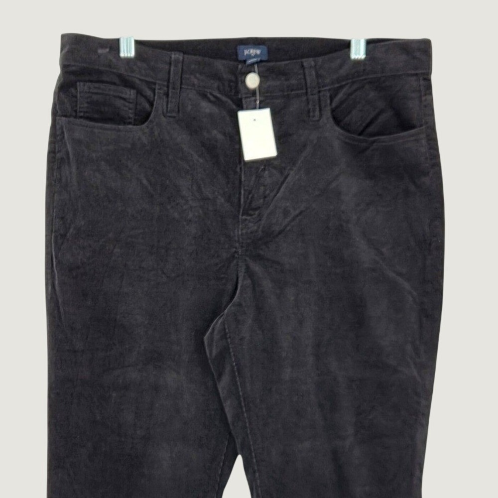 J.Crew NEW Women 32 Essentials Corduroy Pants Black Straight Leg Fall Heritage